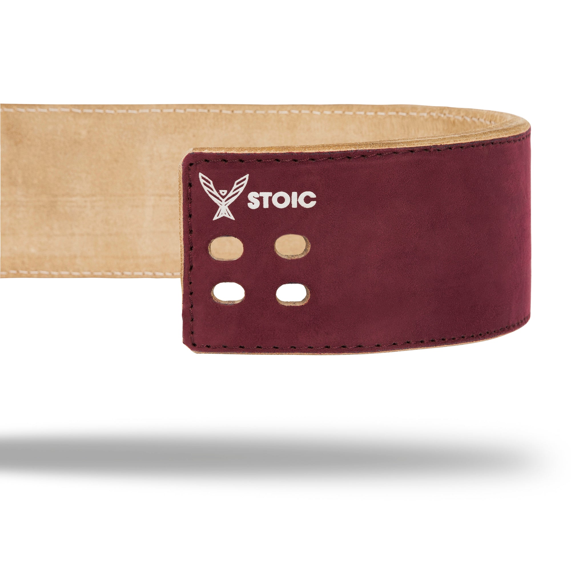 Stoic Lever Powerlifting Belt (13mm) - Maroon